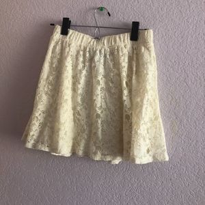 Floral Lace Skater Skirt